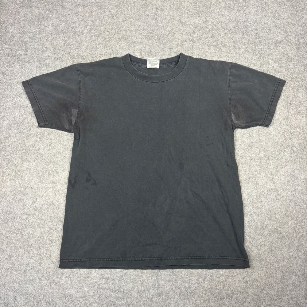 Pro Club Comfort T-Shirt Mens Large Black Short Sleeve Faded Heavyweight Cotton